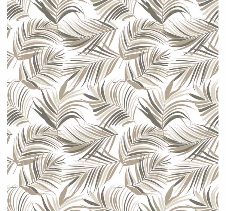 Blind grey elegant leaf patterns - TenStickers