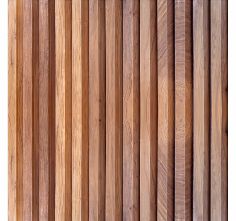 Roller blind beige vertical wood planks design - TenStickers