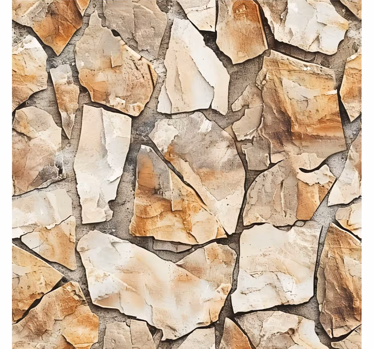 Roller blind beige rustic design - TenStickers