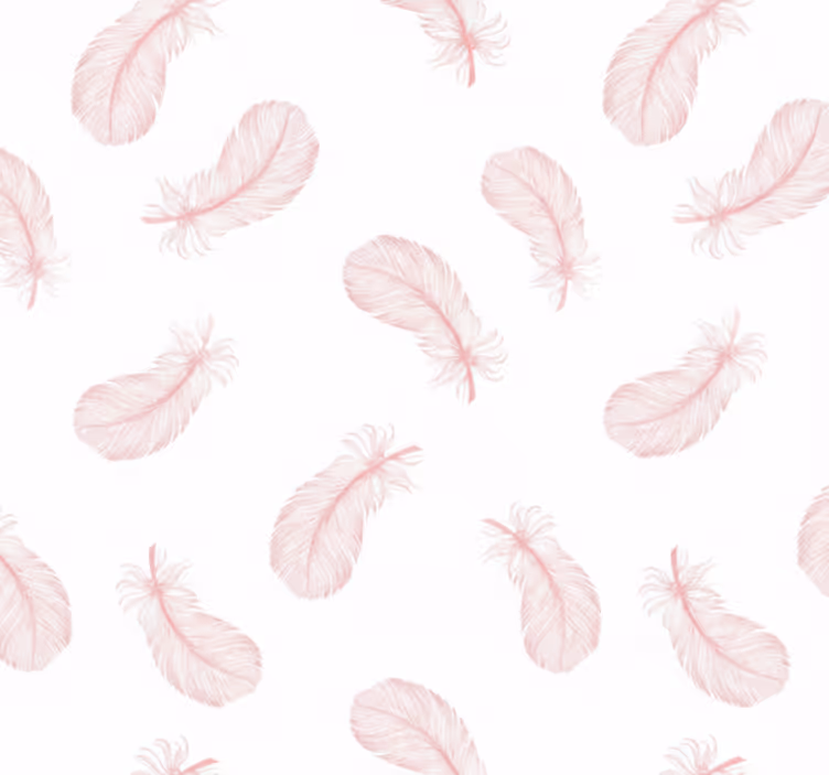 Roller blind pink with pink feather pattern - TenStickers