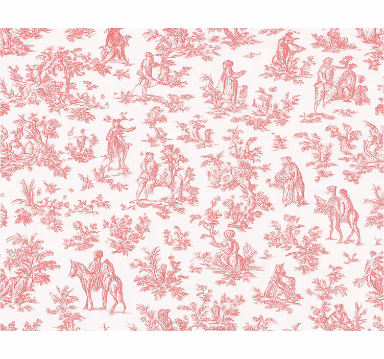 Roller blind pink vintage country style design - TenStickers