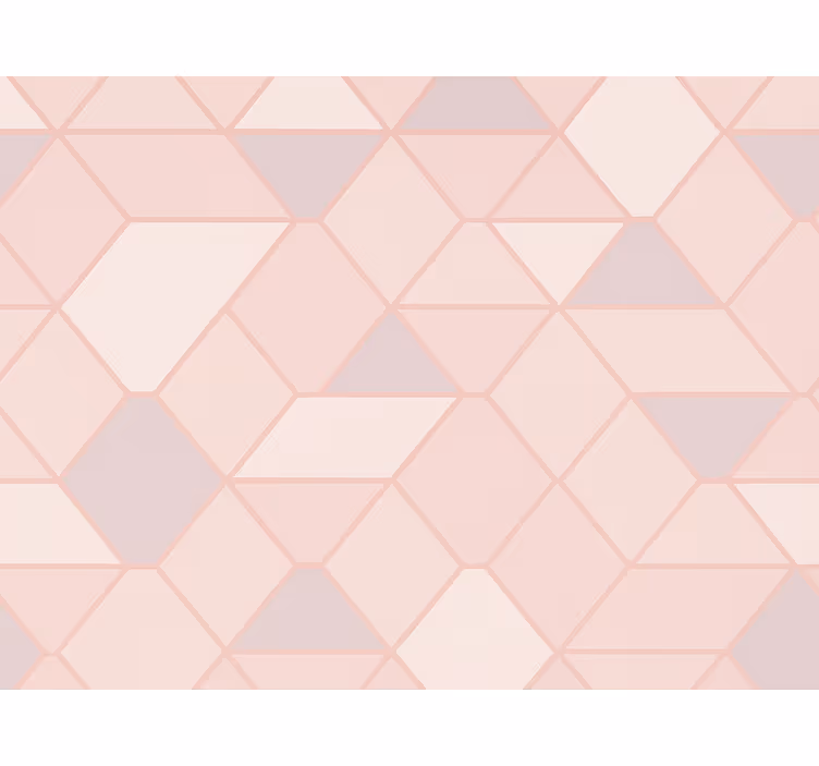 Roller blind pink modern abstract pink shapes - TenStickers