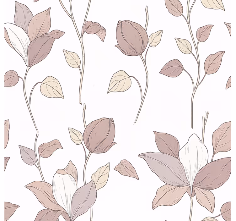 Roller blind pink floral design - TenStickers