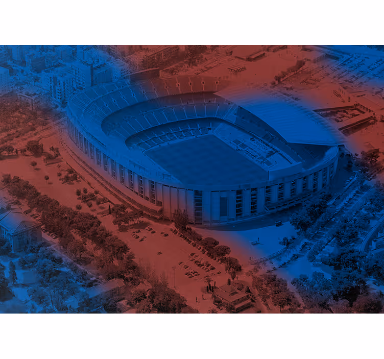 Blinds in a kitchen barcelona camp nou 3d mural - TenStickers