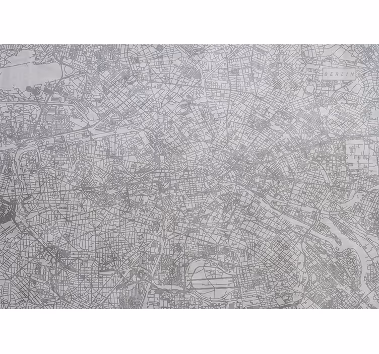 Blinds in a kitchen city map berlin - TenStickers