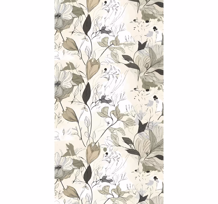 Blinds in a kitchen with floral designs - TenStickers