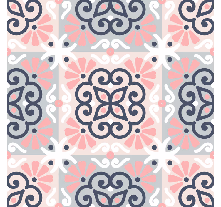 Blinds in a kitchen mandala tile design - TenStickers