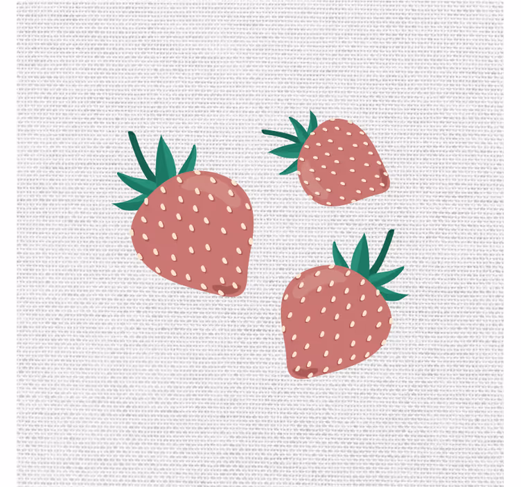 Blinds in a kitchen with colorful strawberry pattern - TenStickers
