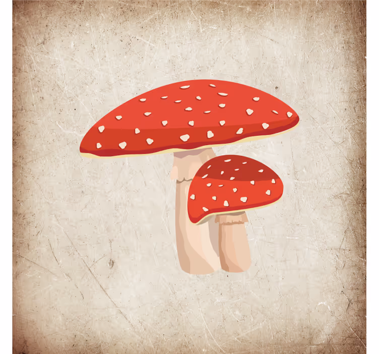 Blinds in a kitchen amanita mushroom design - TenStickers