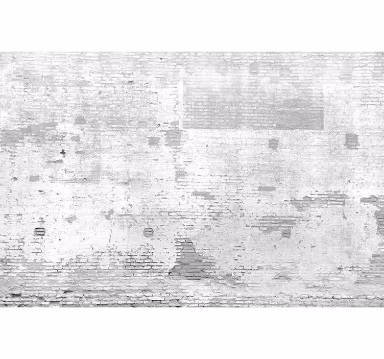 White roller blind for white old wall decor - TenStickers