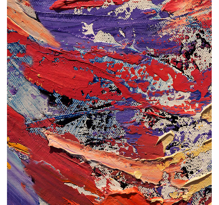 Living room blind splash colors artwork - TenStickers