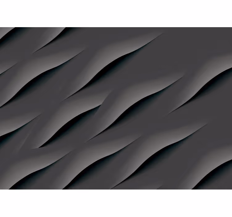 Blind grey abstract wave patterns - TenStickers