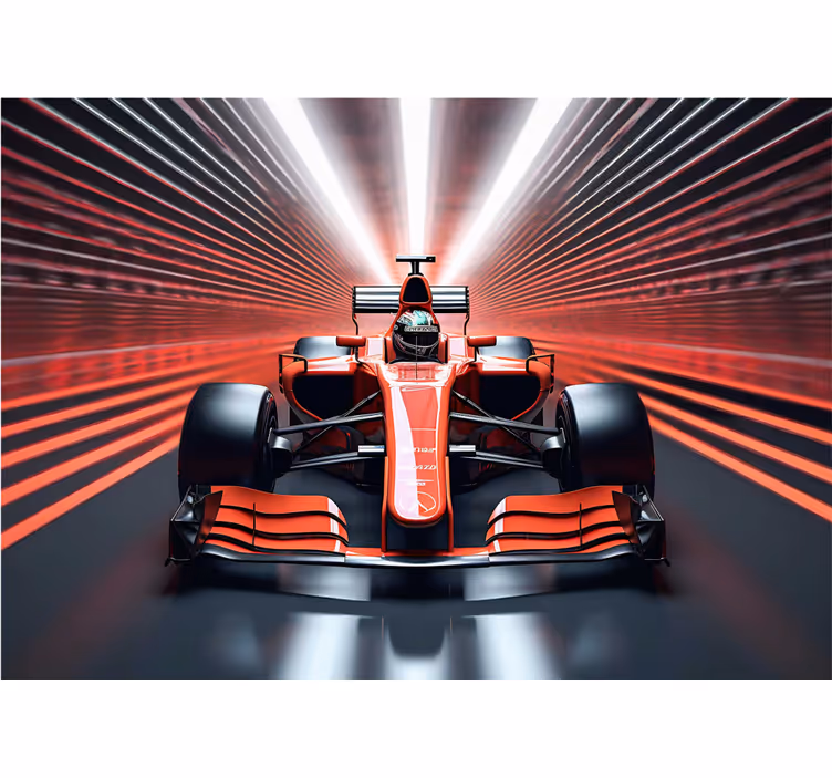 Blind red racing formula 1 - TenStickers