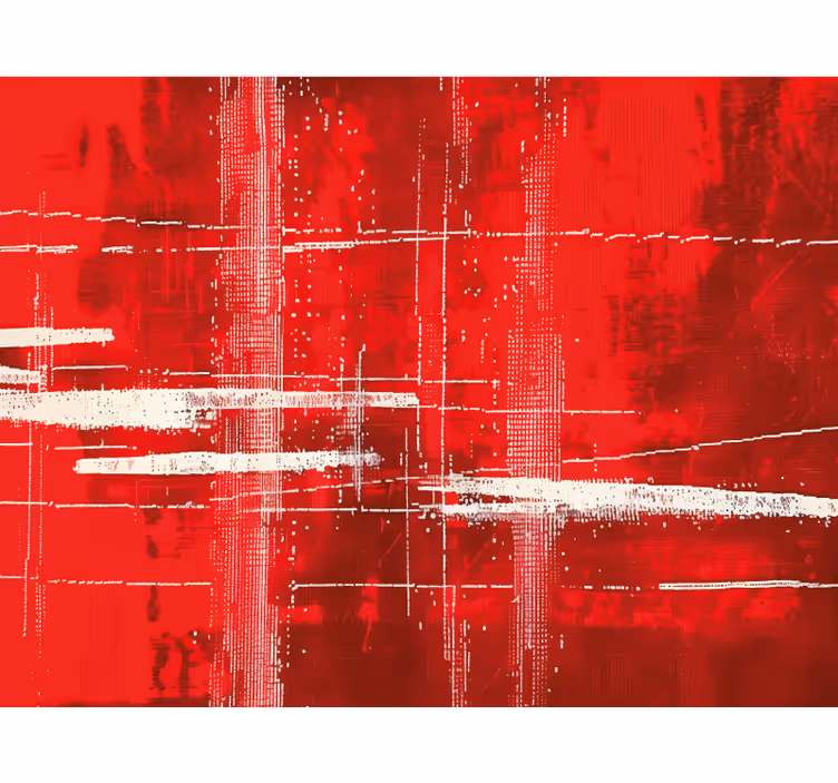 Blind red contemporary stripes design - TenStickers