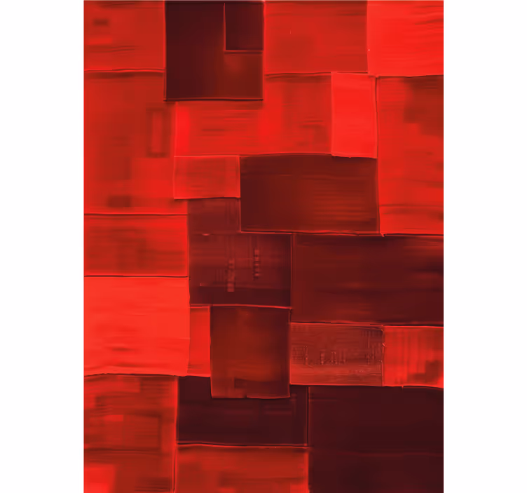 Blind red reconstructed design - TenStickers