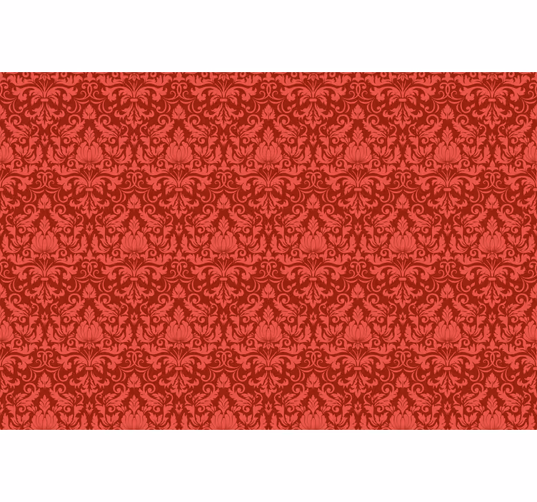 Blind red baroque pattern overlay - TenStickers