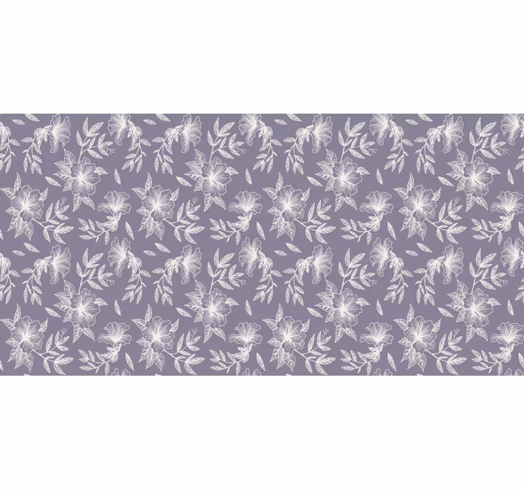 Roller blind purple lilac floral design - TenStickers