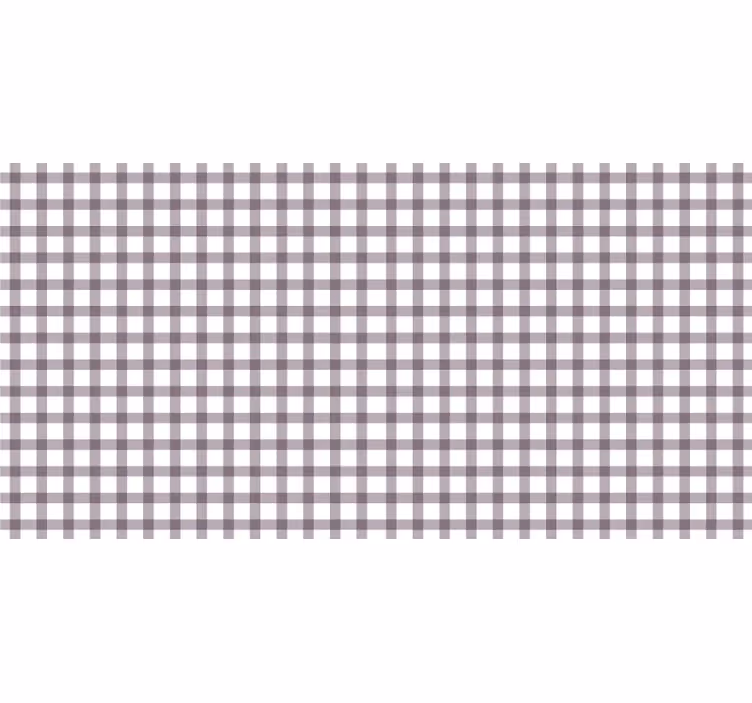Roller blind purple lilac gingham pattern - TenStickers