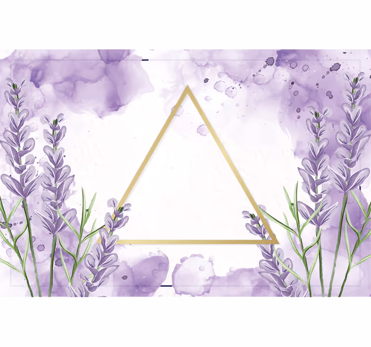 Roller blind purple digital lavender triangle - TenStickers