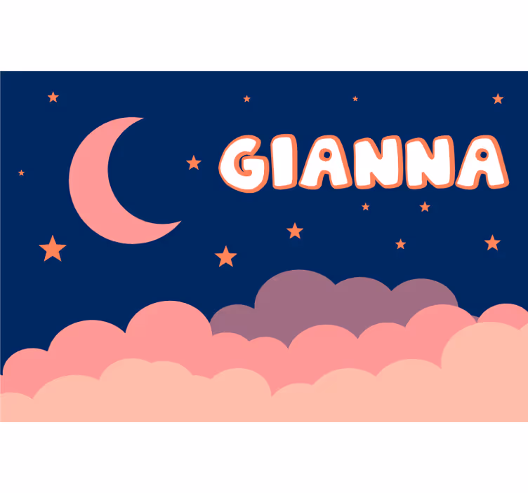 Roller blind purple moon and sky customizable - TenStickers
