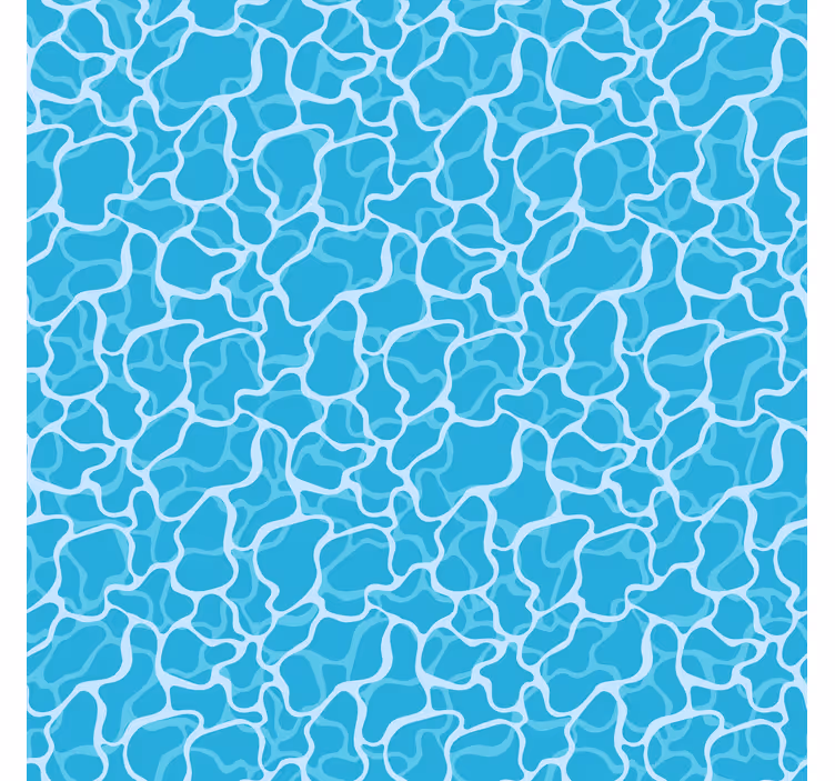 Blue blind with flowing abstract designs - TenStickers