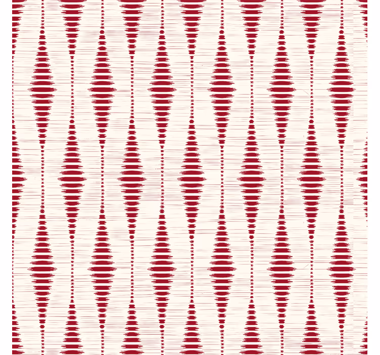 Modern blind red rabaul ikat pattern - TenStickers