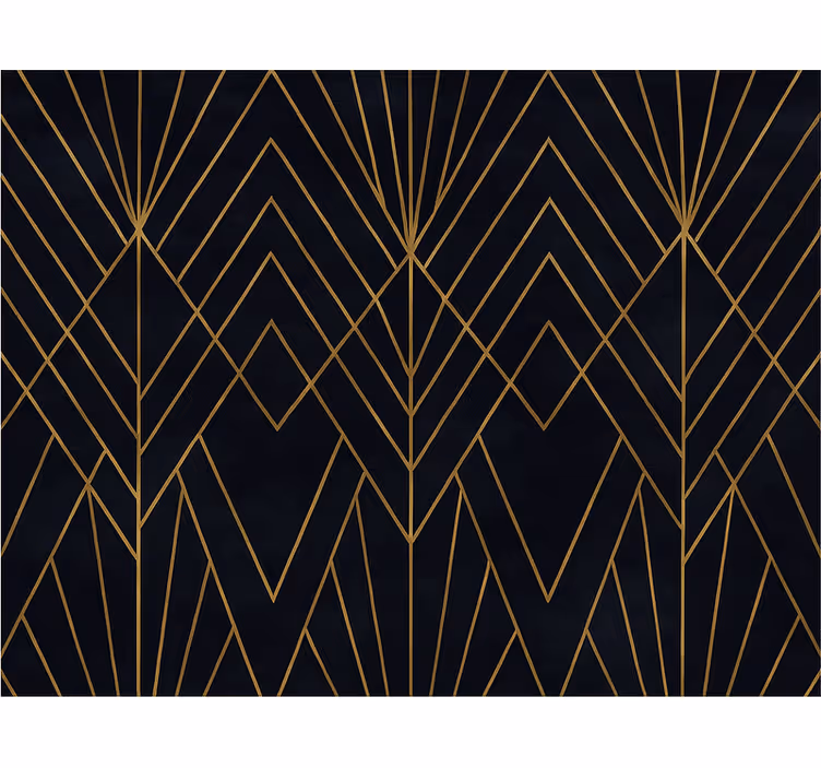Modern blind with elegant gold designs - TenStickers