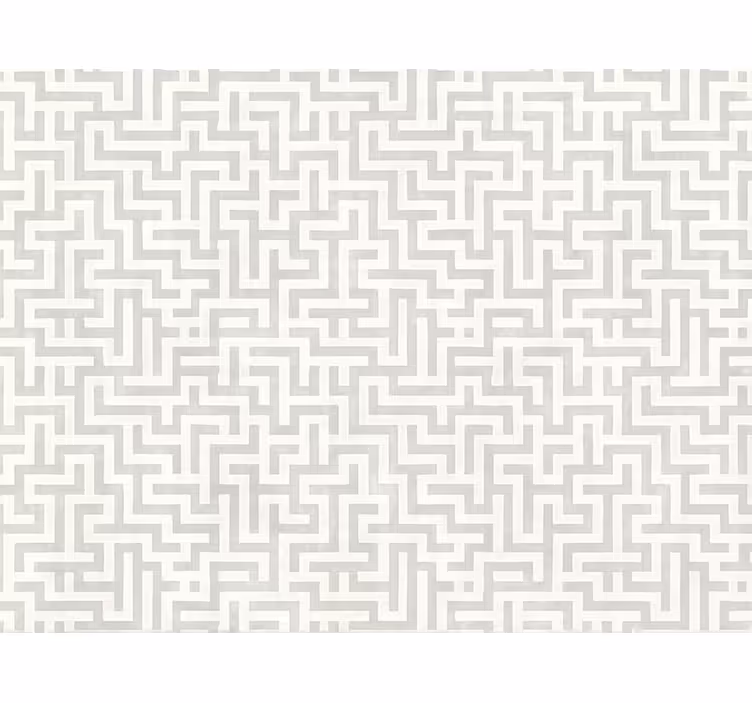 Modern blind silver labyrinth design - TenStickers