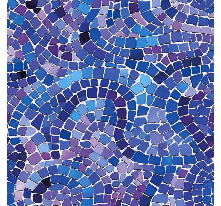 Blue blind with mosaic design - TenStickers