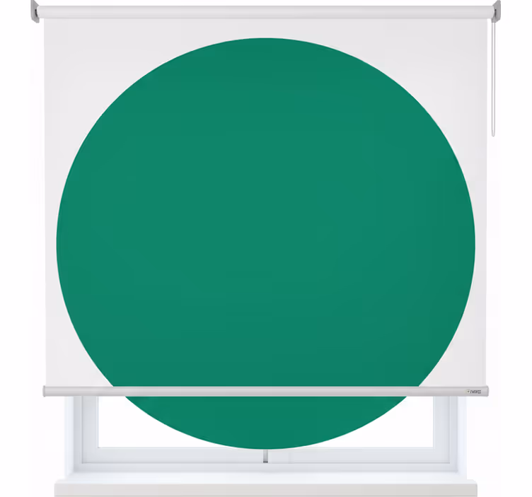 Green roller blind in eco-friendly design - TenStickers