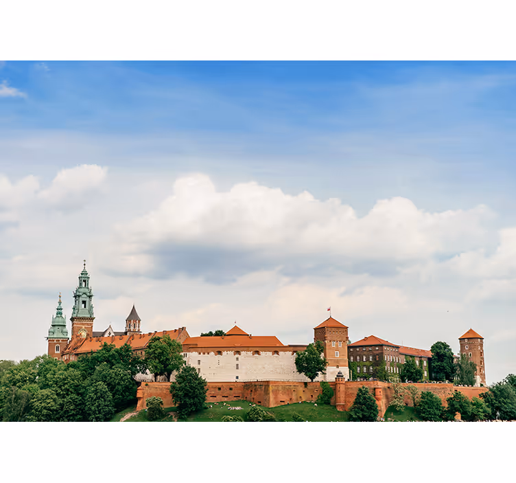 Living room blind royal castle in cracow - TenStickers