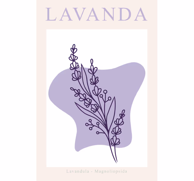 Living room blind minimalist lavender - TenStickers