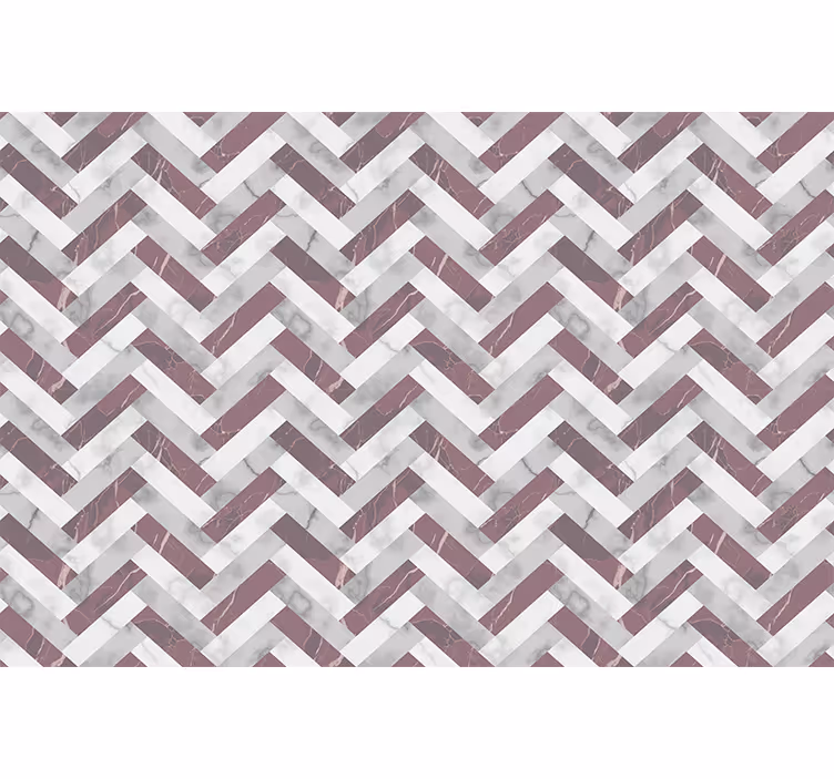 Living room blind with mid-century style pattern - TenStickers