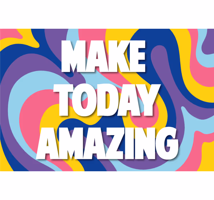 Living room blind that makes today amazing and colorful - TenStickers