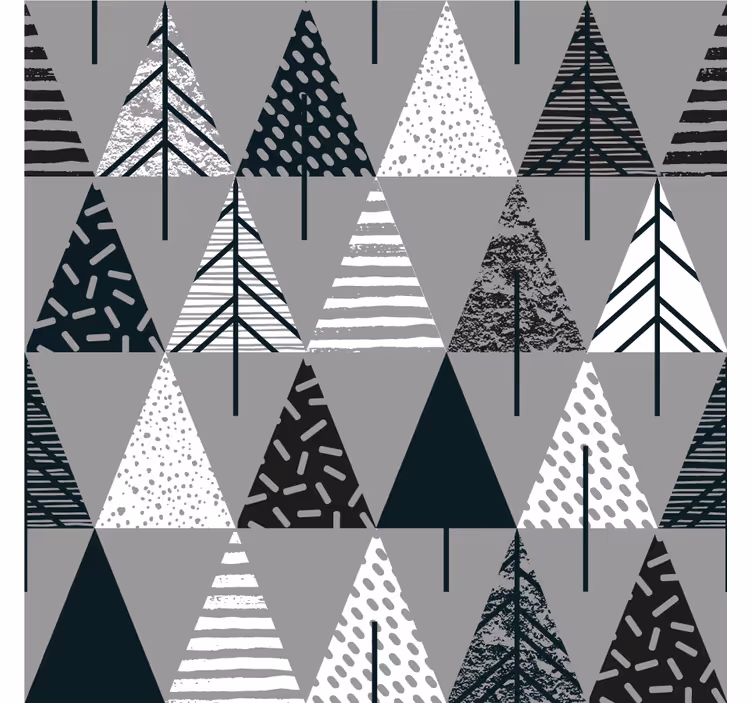 Living room blind with minimalistic tree design - TenStickers