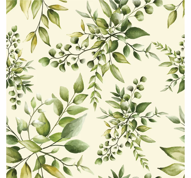 Tropical flourishing leaves living room blind - TenStickers