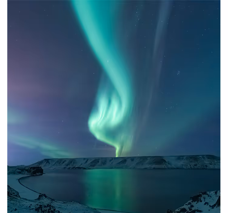 Living room blind with stunning northern light view - TenStickers