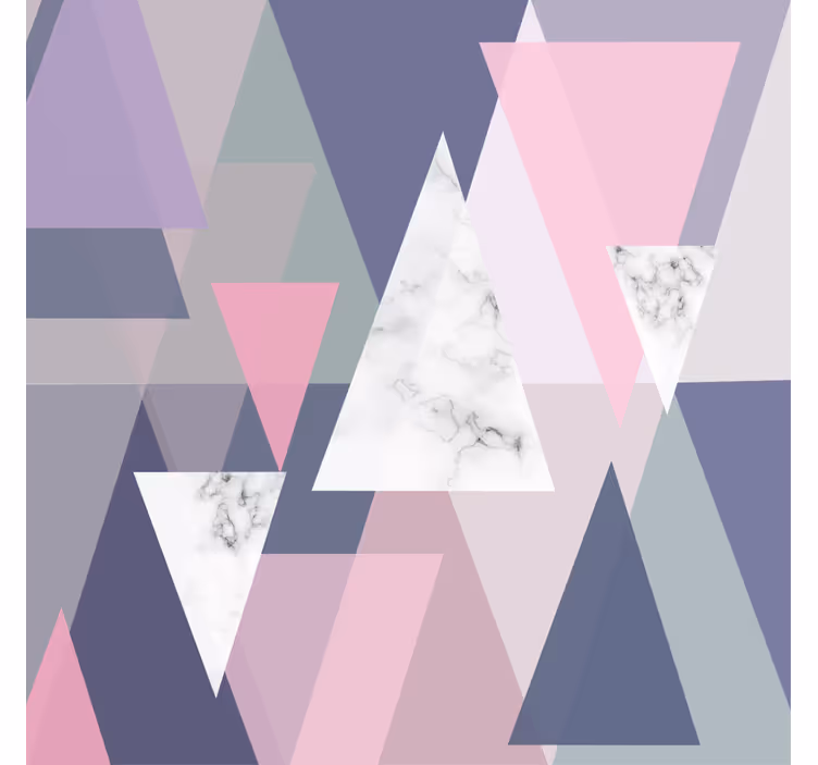 Living room blind 3d triangle wall art - TenStickers