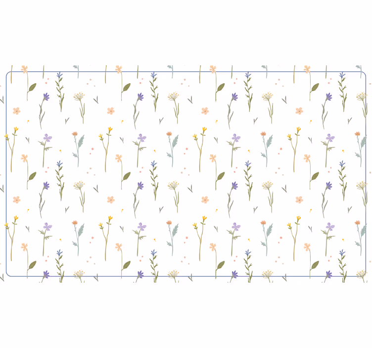 White roller blind small spring branches - TenStickers