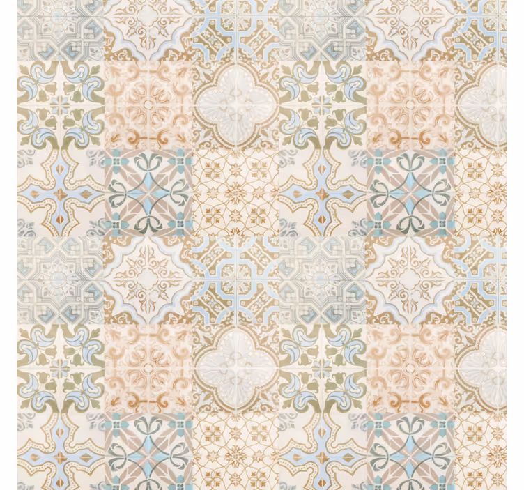 Roller blind beige old world spanish style - TenStickers