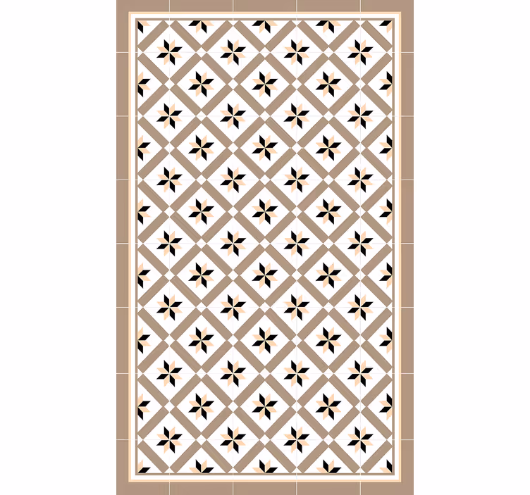 Roller blind beige hydraulic brown - TenStickers