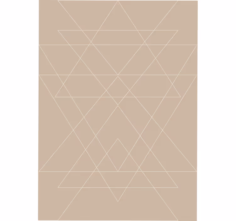 Roller blind beige nordic triangles mosaic - TenStickers
