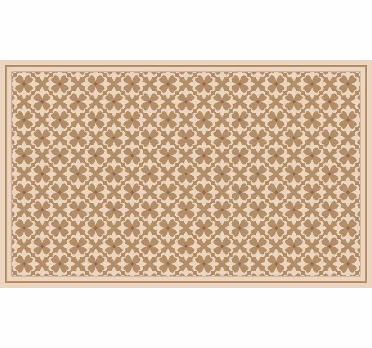 Roller blind beige with vintage beige squared pattern - TenStickers