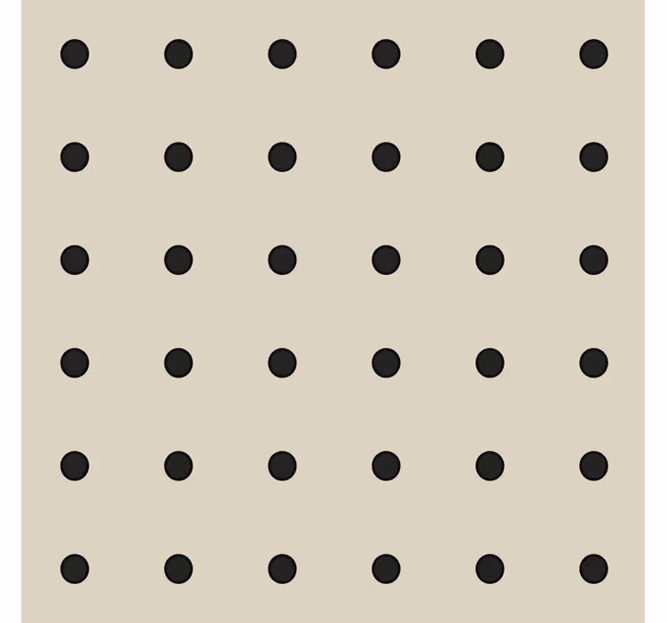 Roller blind beige with beige polka dot pattern - TenStickers