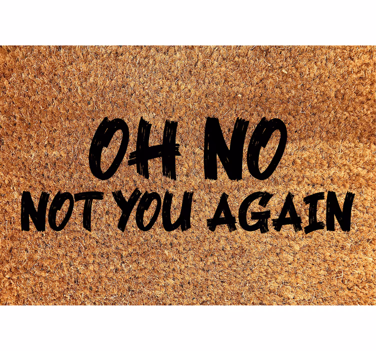 Roller blind beige oh no not you again - TenStickers