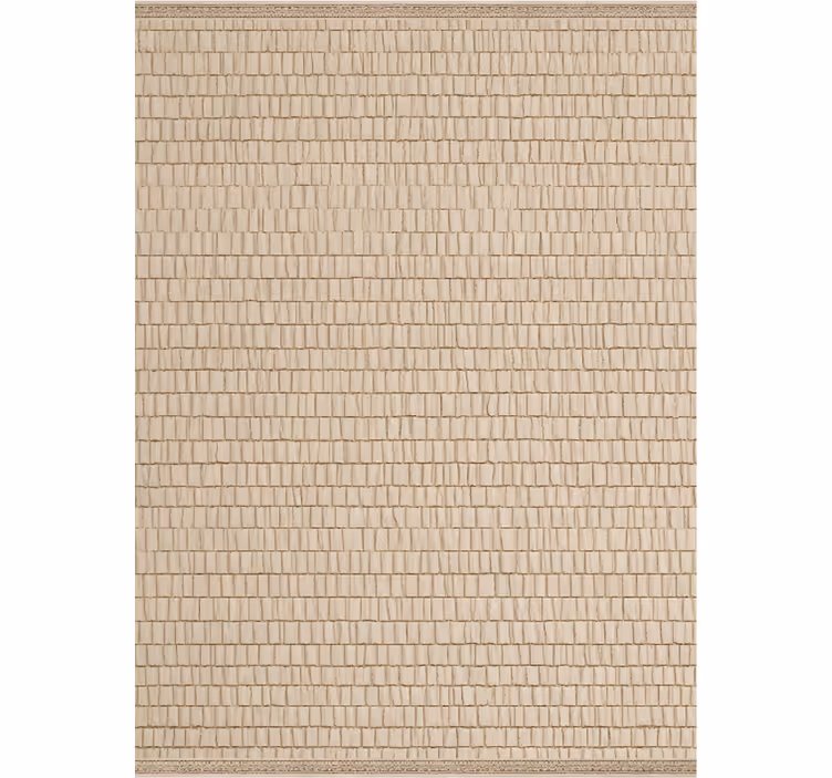 Roller blind beige with woven rattan texture - TenStickers