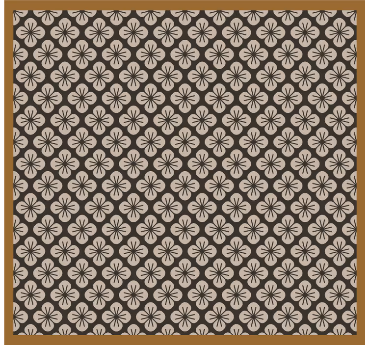 Bedroom blind with floor design - TenStickers