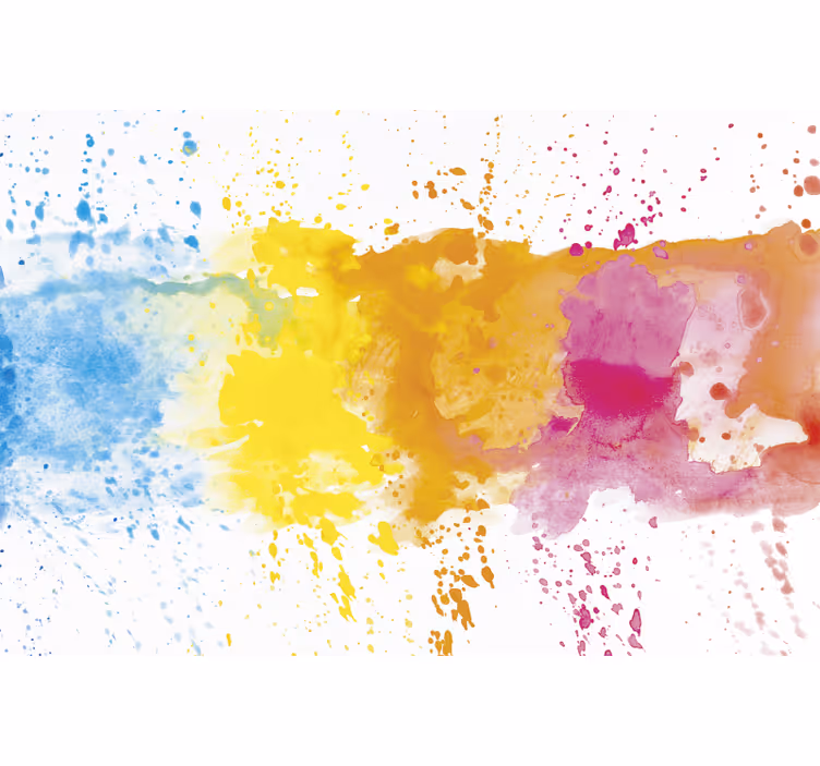 Colorful splashed surface bedroom blind - TenStickers
