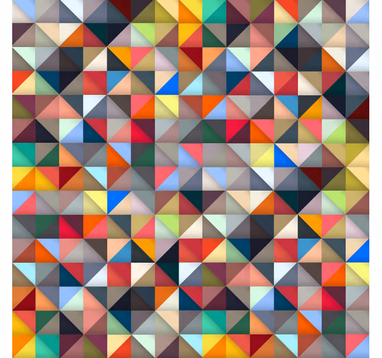 Colorful mosaic bedroom blind - TenStickers