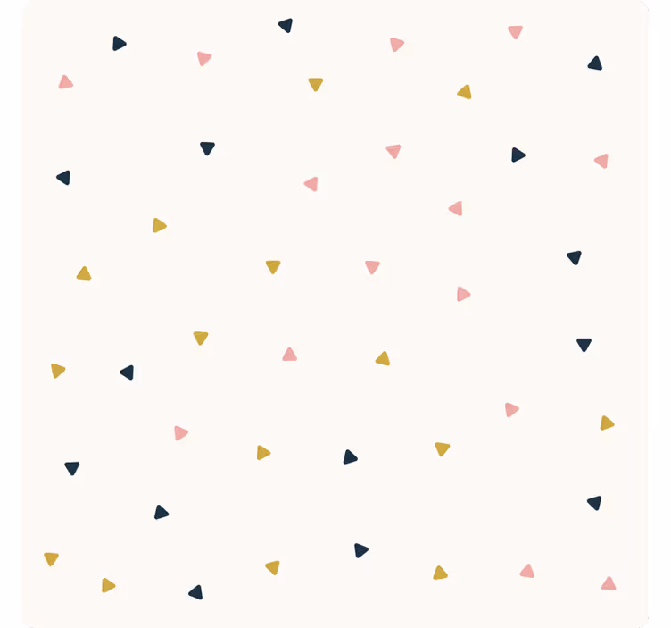 Bedroom blind with minimalist triangles pattern - TenStickers